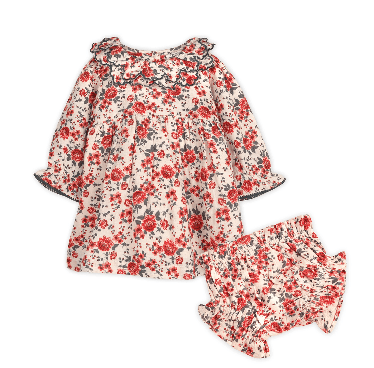Viverano Organics Amour Rose Dress + Bloomer - Flea Boutiques