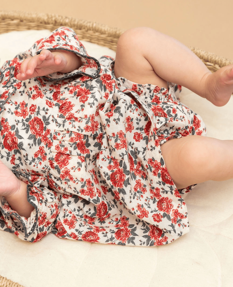 Viverano Organics Amour Rose Dress + Bloomer - Flea Boutiques