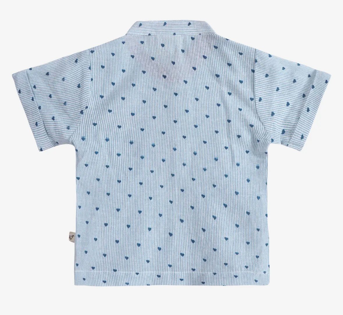 Viverano Organics Cayden Ditsy Heart Top - Flea Boutiques