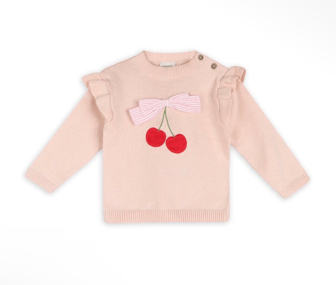 Viverano Organics Cherry Bow Pullover + Pants - Flea Boutiques