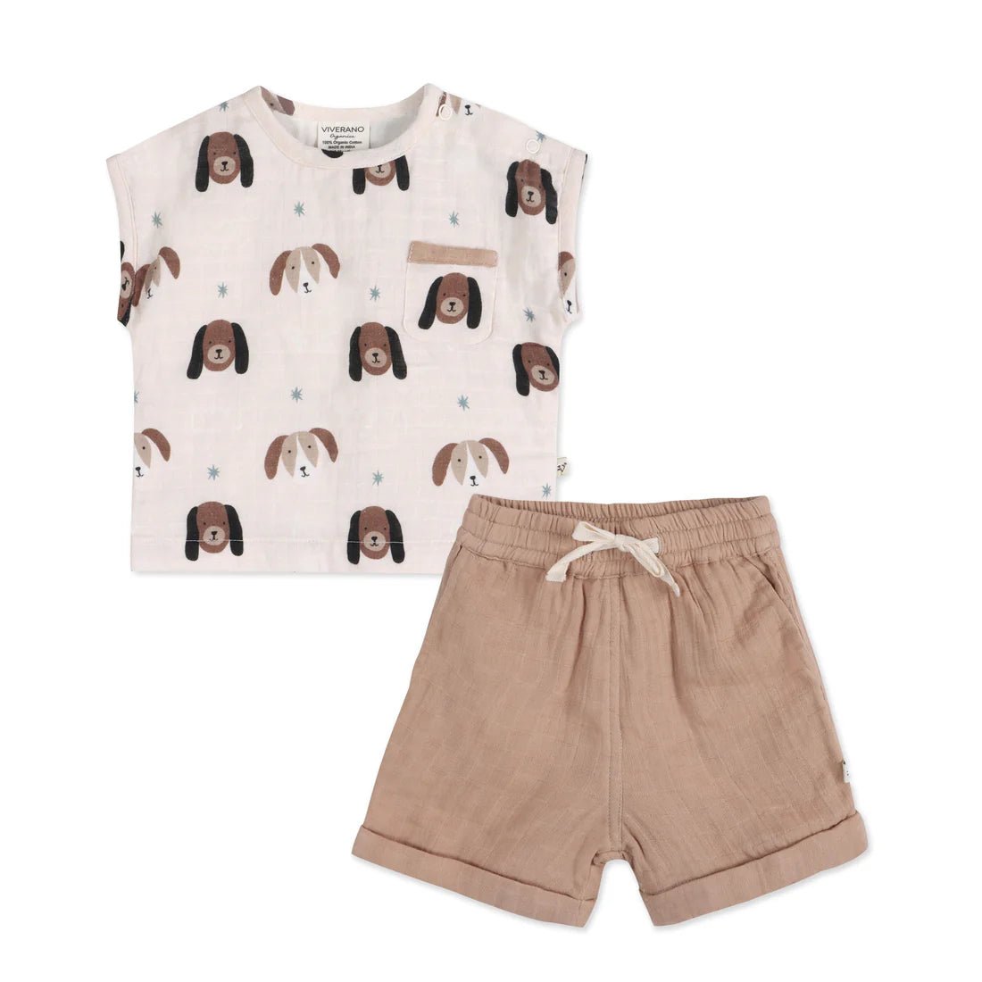 Viverano Organics Doggies Top + Shorts Set - Flea Boutiques