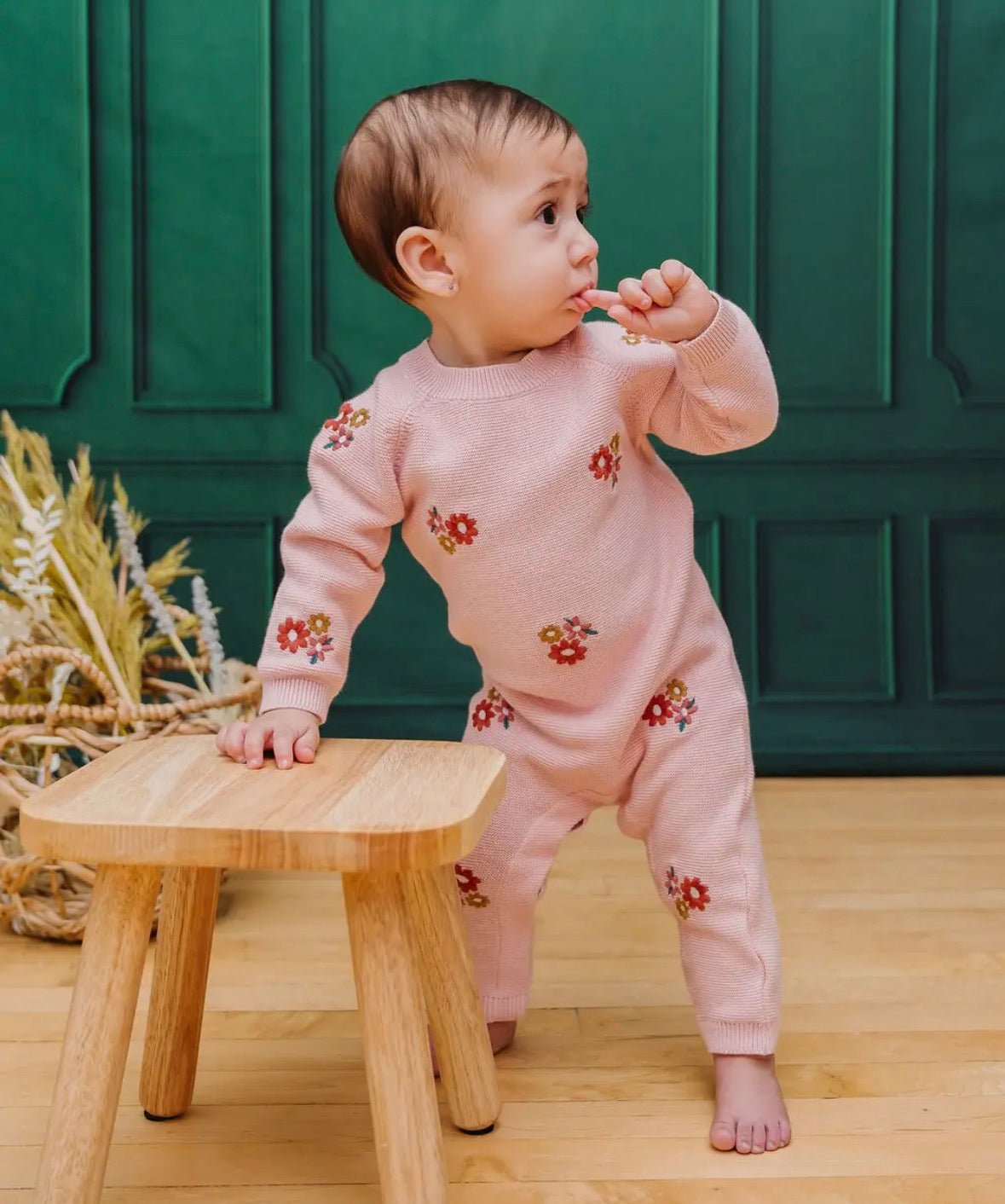 Viverano Organics Floral Bouquet Knit Jumpsuit - Flea Boutiques