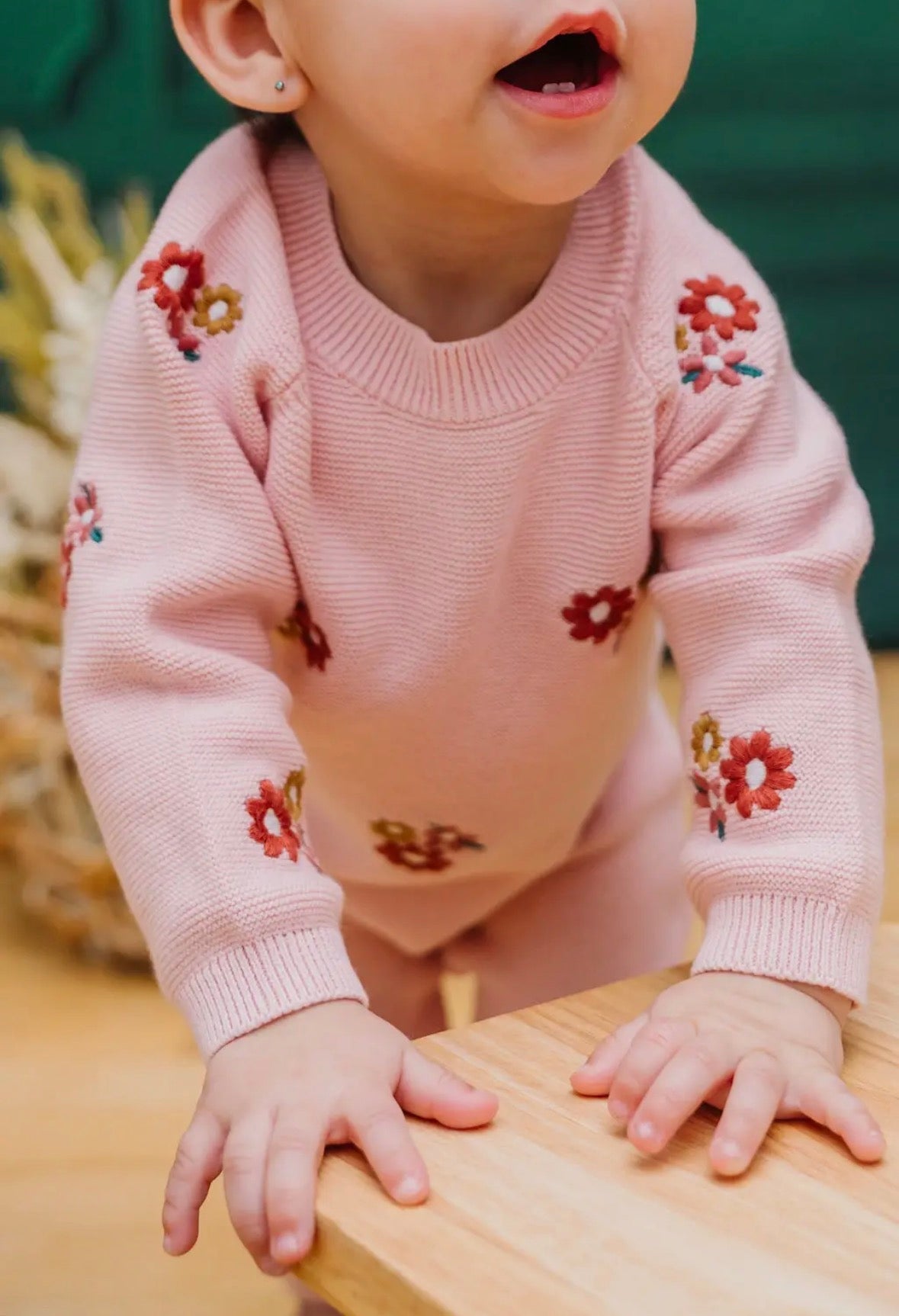 Viverano Organics Floral Bouquet Knit Jumpsuit - Flea Boutiques