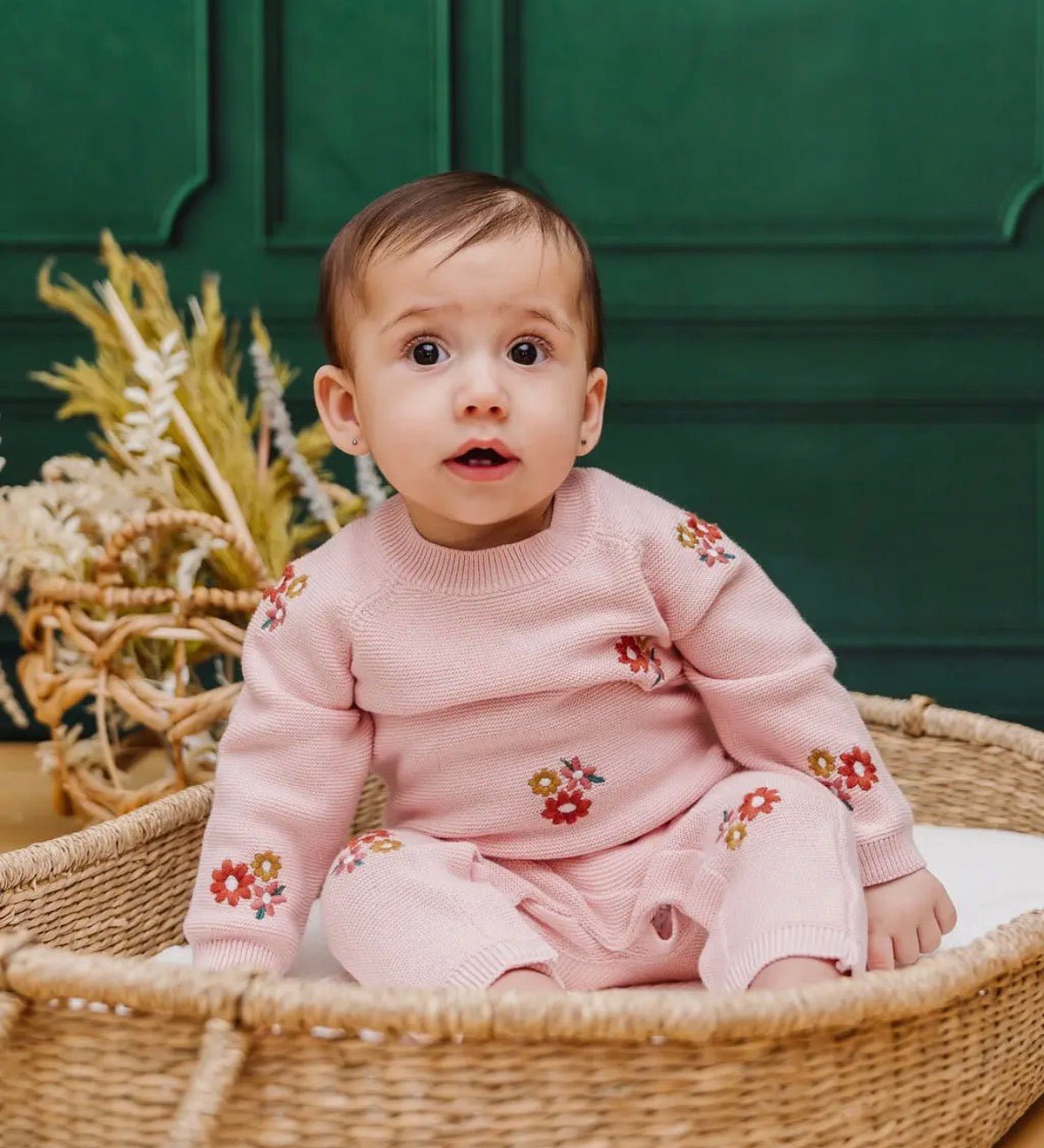 Viverano Organics Floral Bouquet Knit Jumpsuit - Flea Boutiques