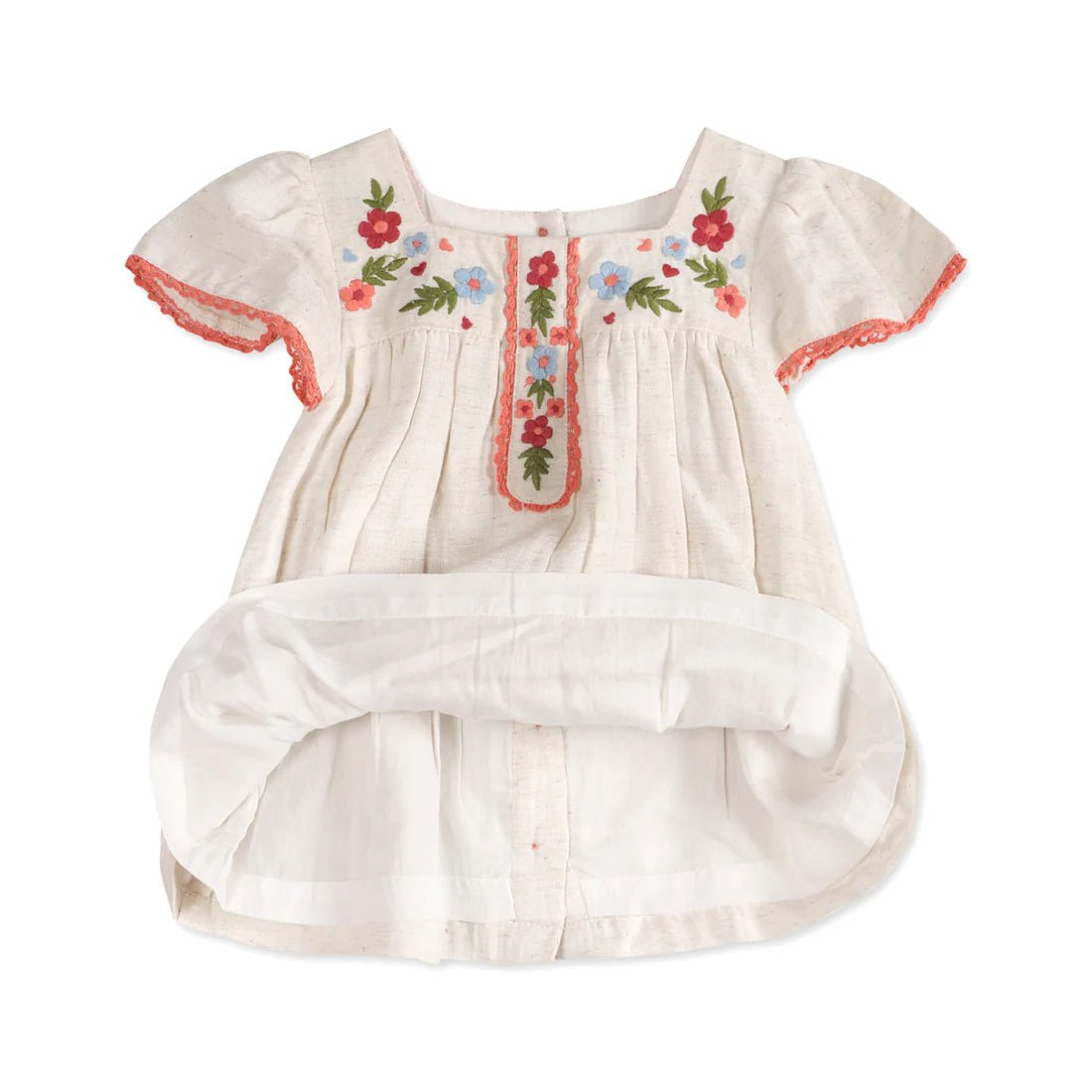 Viverano Organics Gabi embroidered Dress + Bloomer - Flea Boutiques