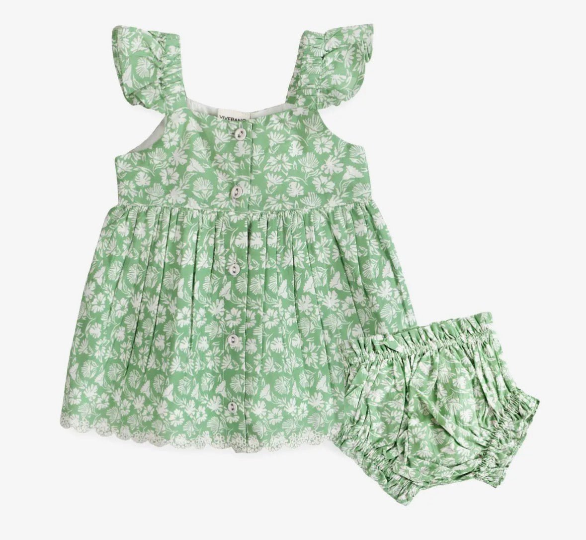 Viverano Organics Ivy Embroidered Dress + Bloomers - Flea Boutiques