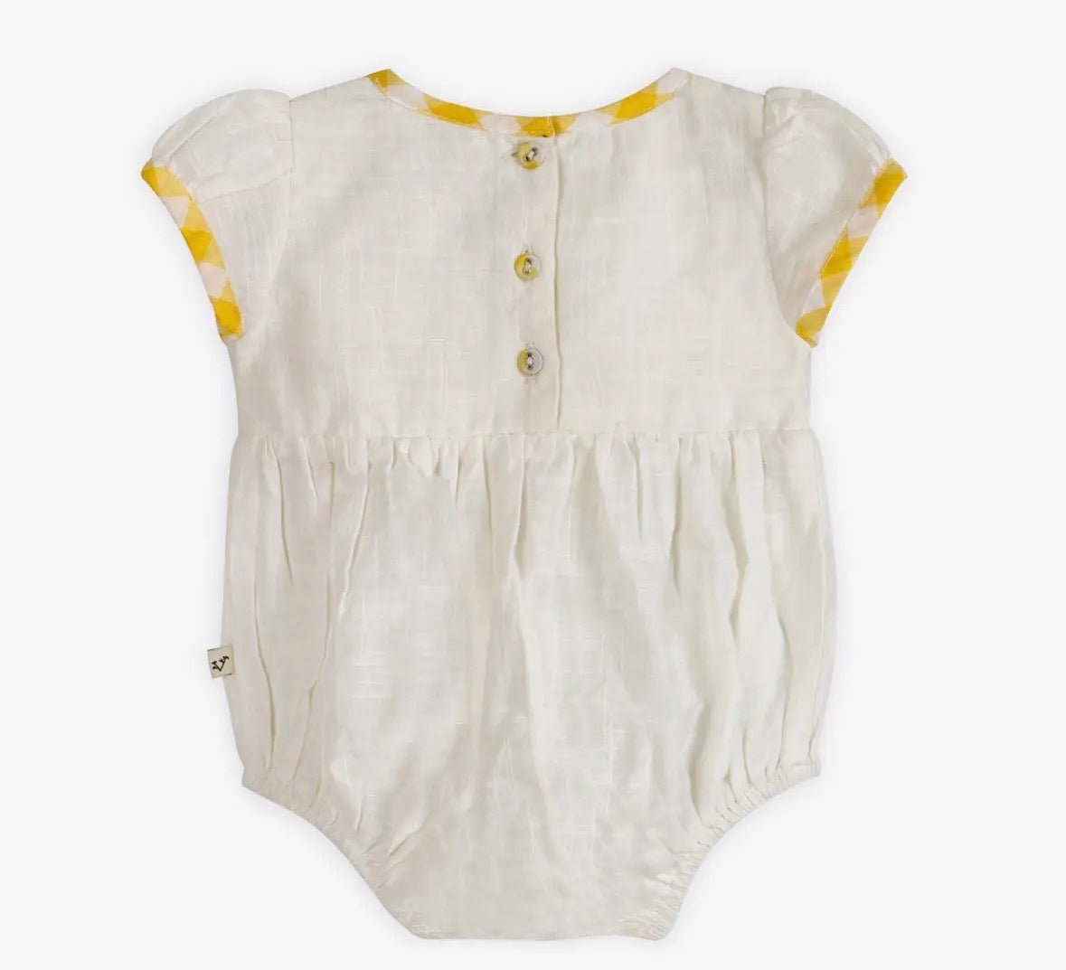 Viverano Organics Josephine Lemons Romper + Headband - Flea Boutiques