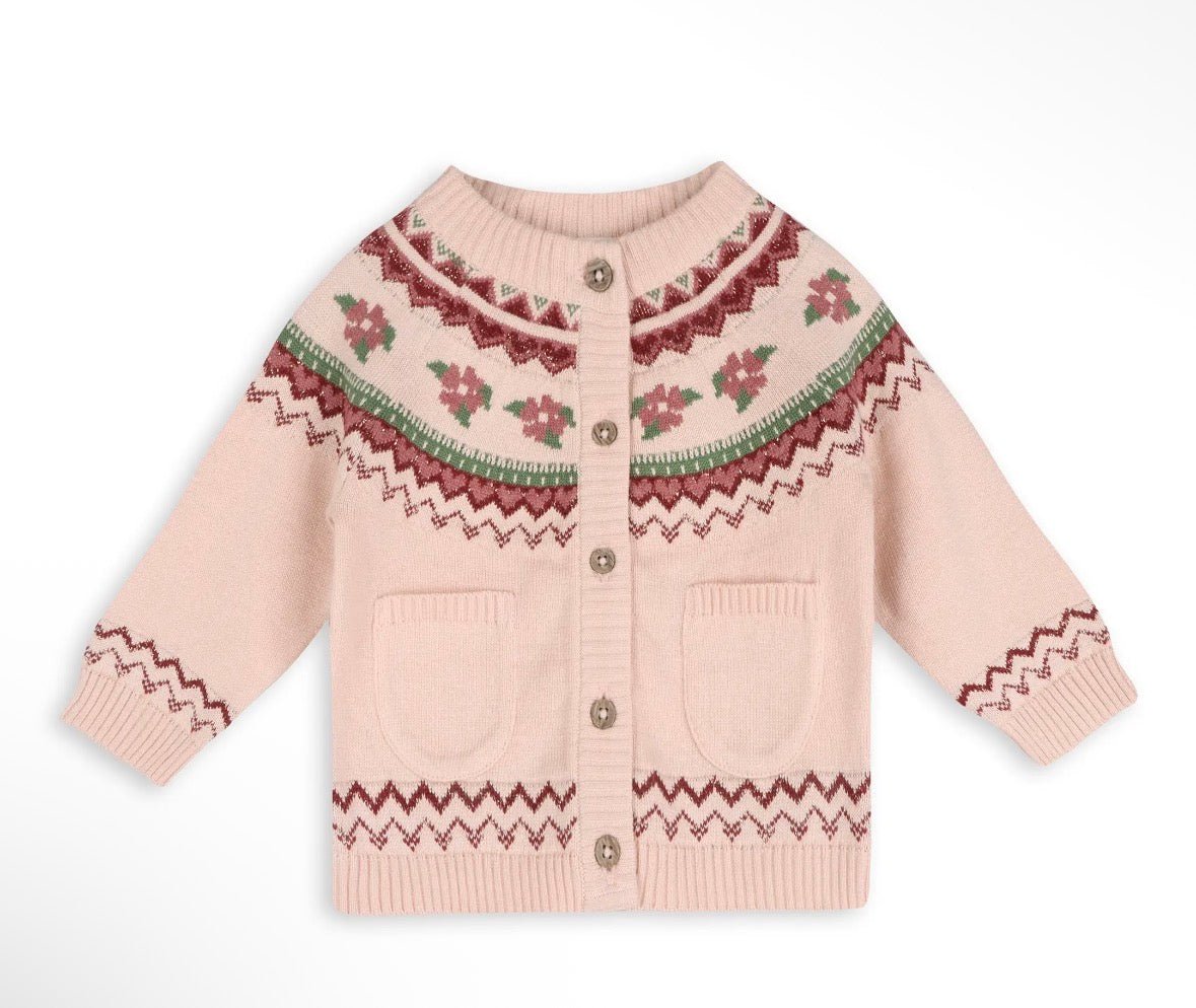 Viverano Organics Lily Floral Fair Isle knit - Flea Boutiques