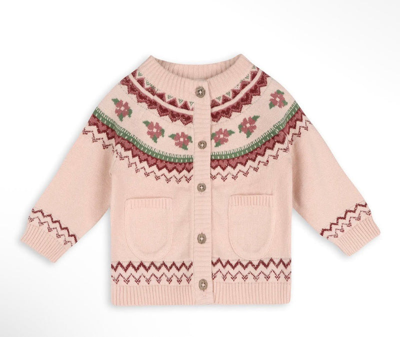 Viverano Organics Lily Floral Fair Isle knit - Flea Boutiques