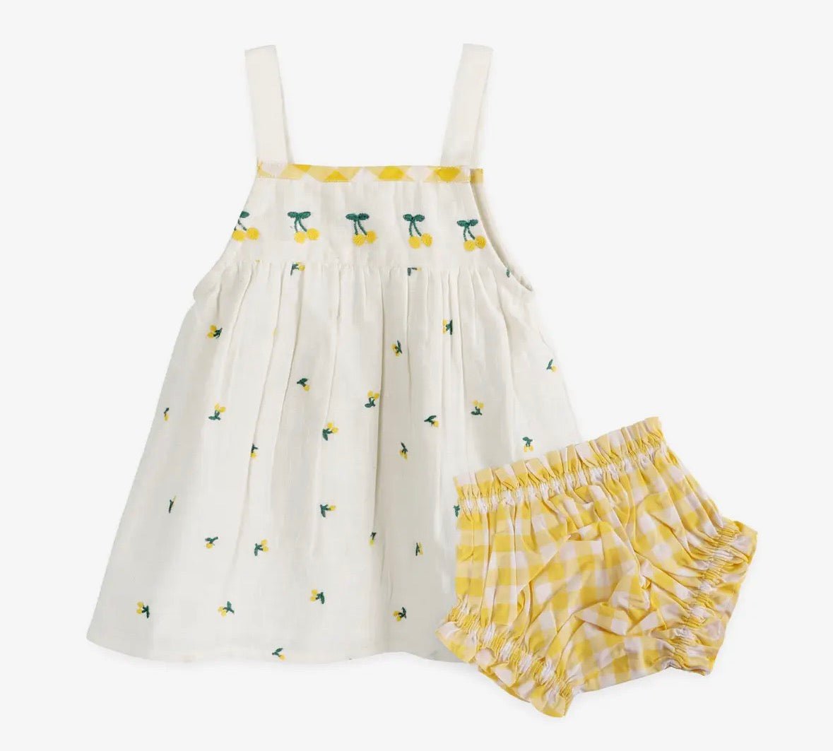 Viverano Organics Lulu Embroidered Dress + Bloomers - Flea Boutiques