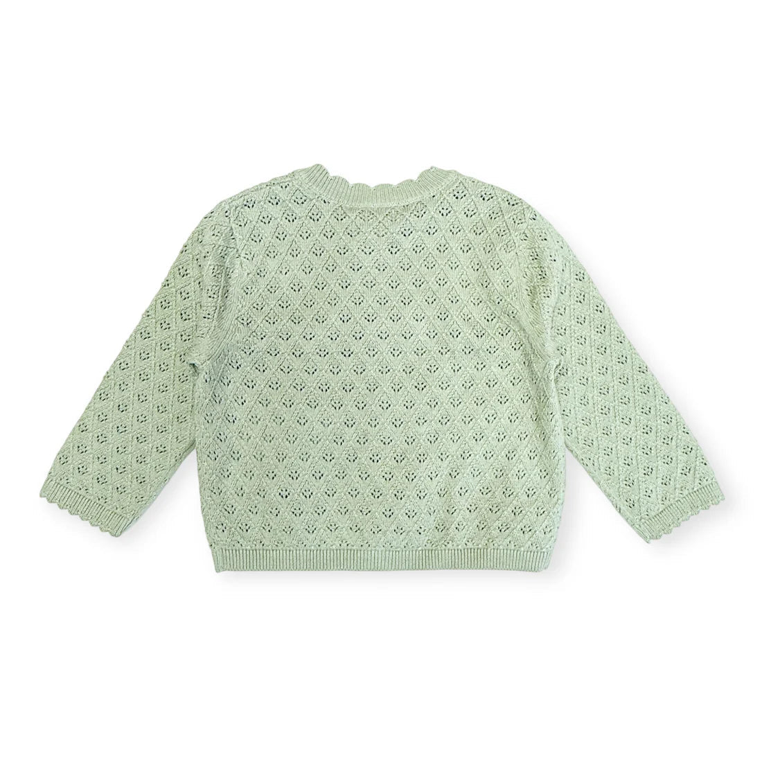 Viverano Organics Mae Floral Pointelle Cardi - Flea Boutiques