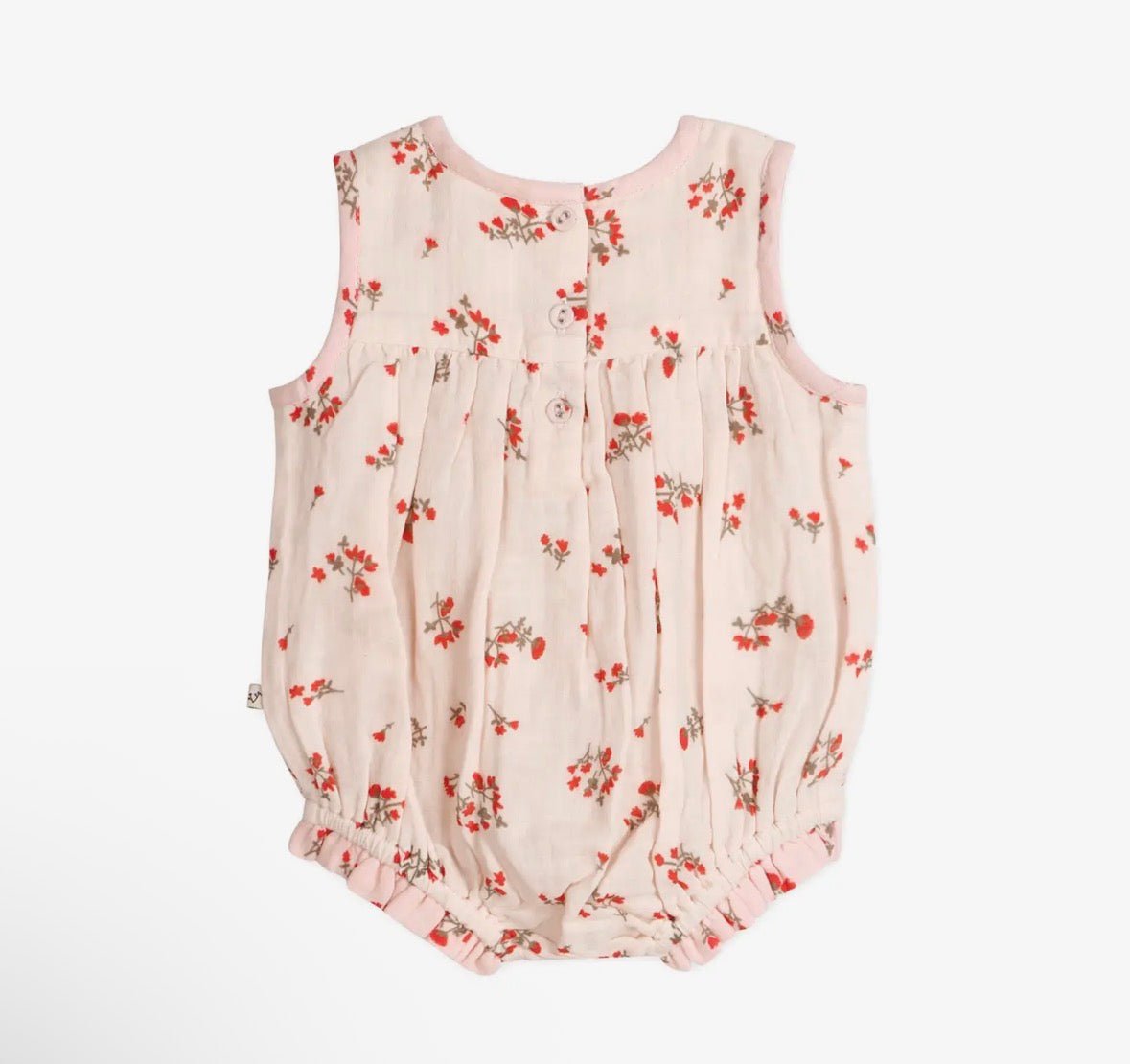 Viverano Organics Noor Floral Baby Romper - Flea Boutiques