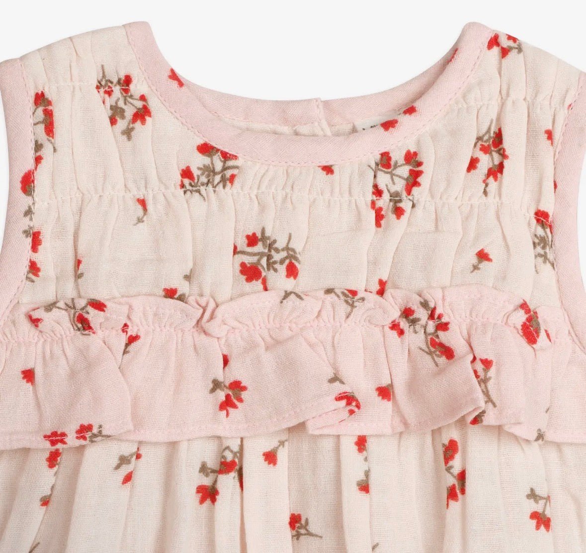 Viverano Organics Noor Floral Baby Romper - Flea Boutiques