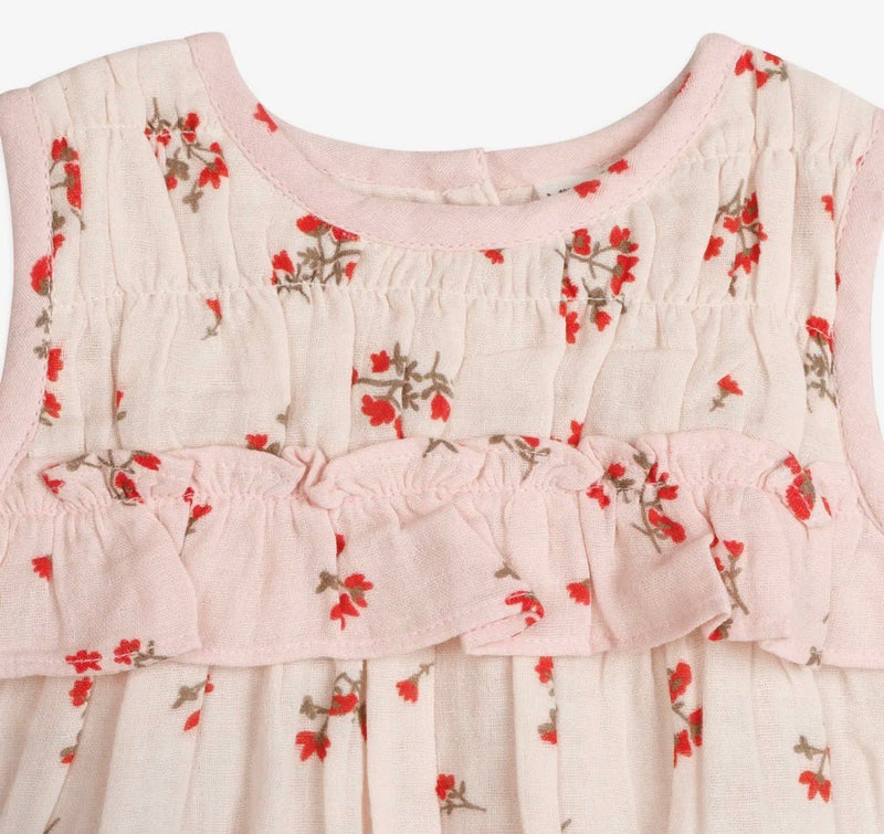 Viverano Organics Noor Floral Baby Romper - Flea Boutiques