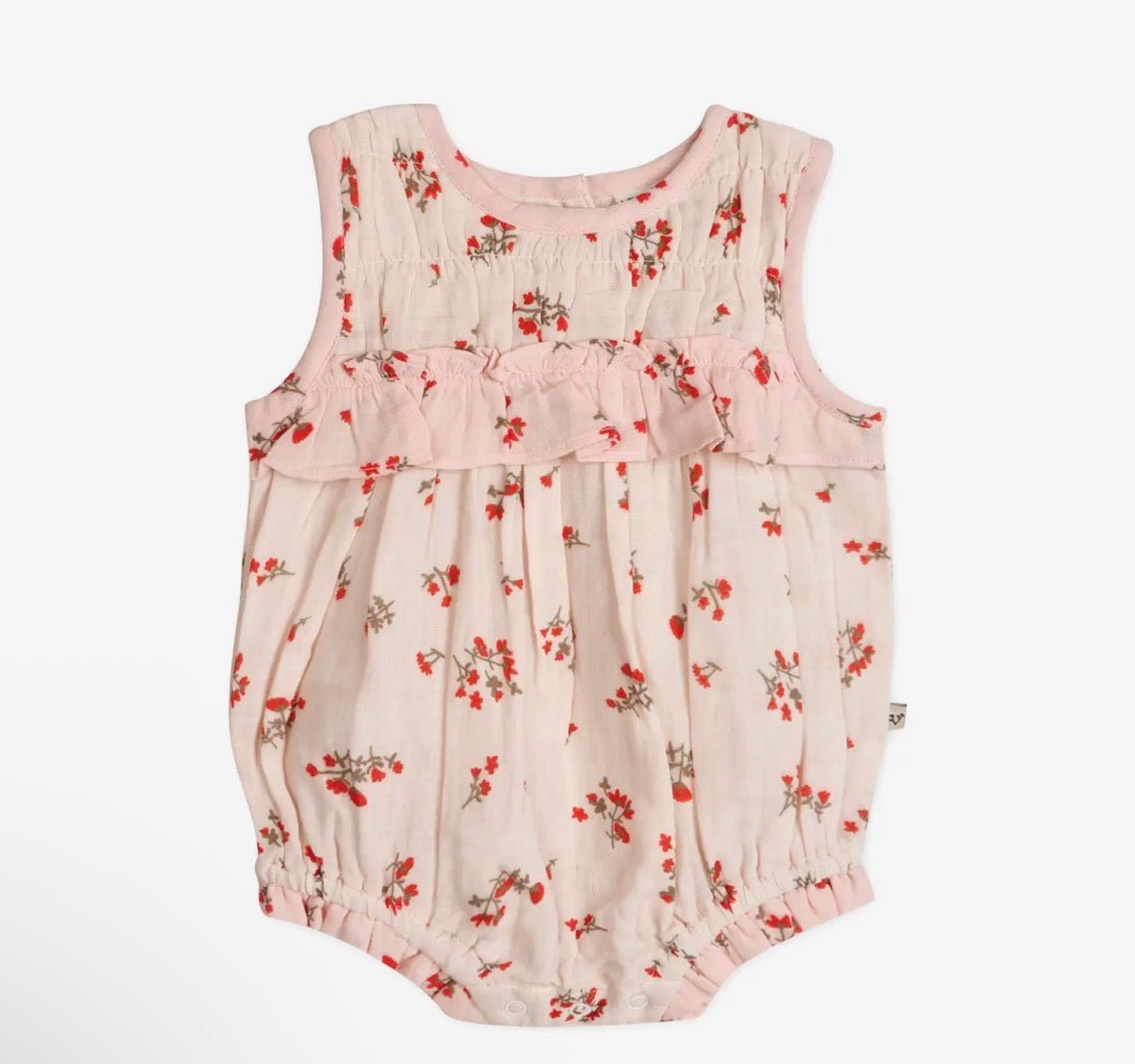 Viverano Organics Noor Floral Baby Romper - Flea Boutiques
