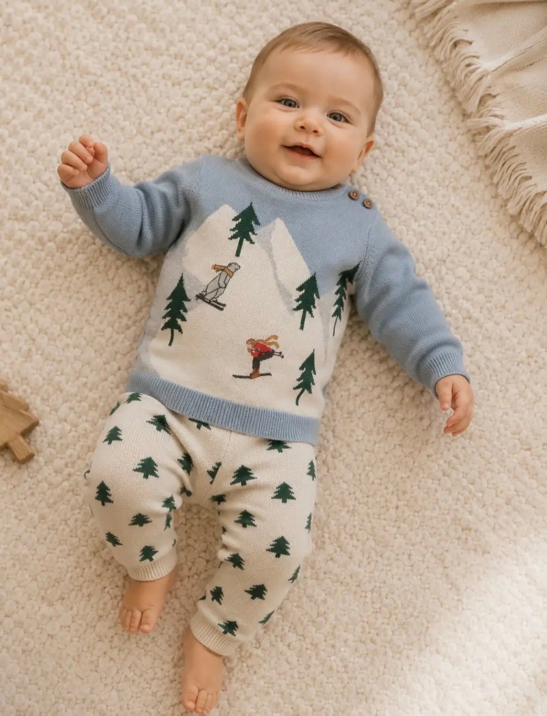 Viverano Organics Ski Knit Pullover + Pants - Flea Boutiques