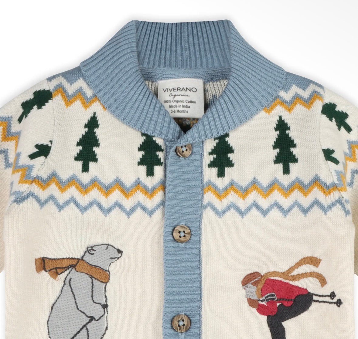 Viverano Organics Ski Shawl Knit Cardigan - Flea Boutiques