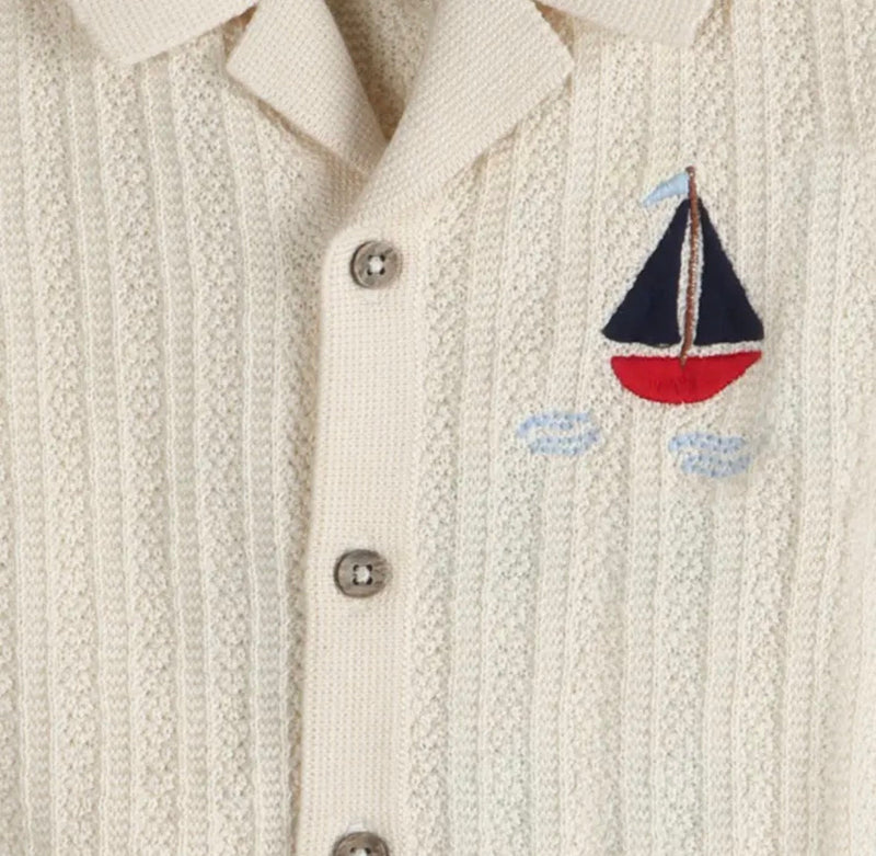 Viverano Sailboat Embroidered Shirt & Pants - Flea Boutiques