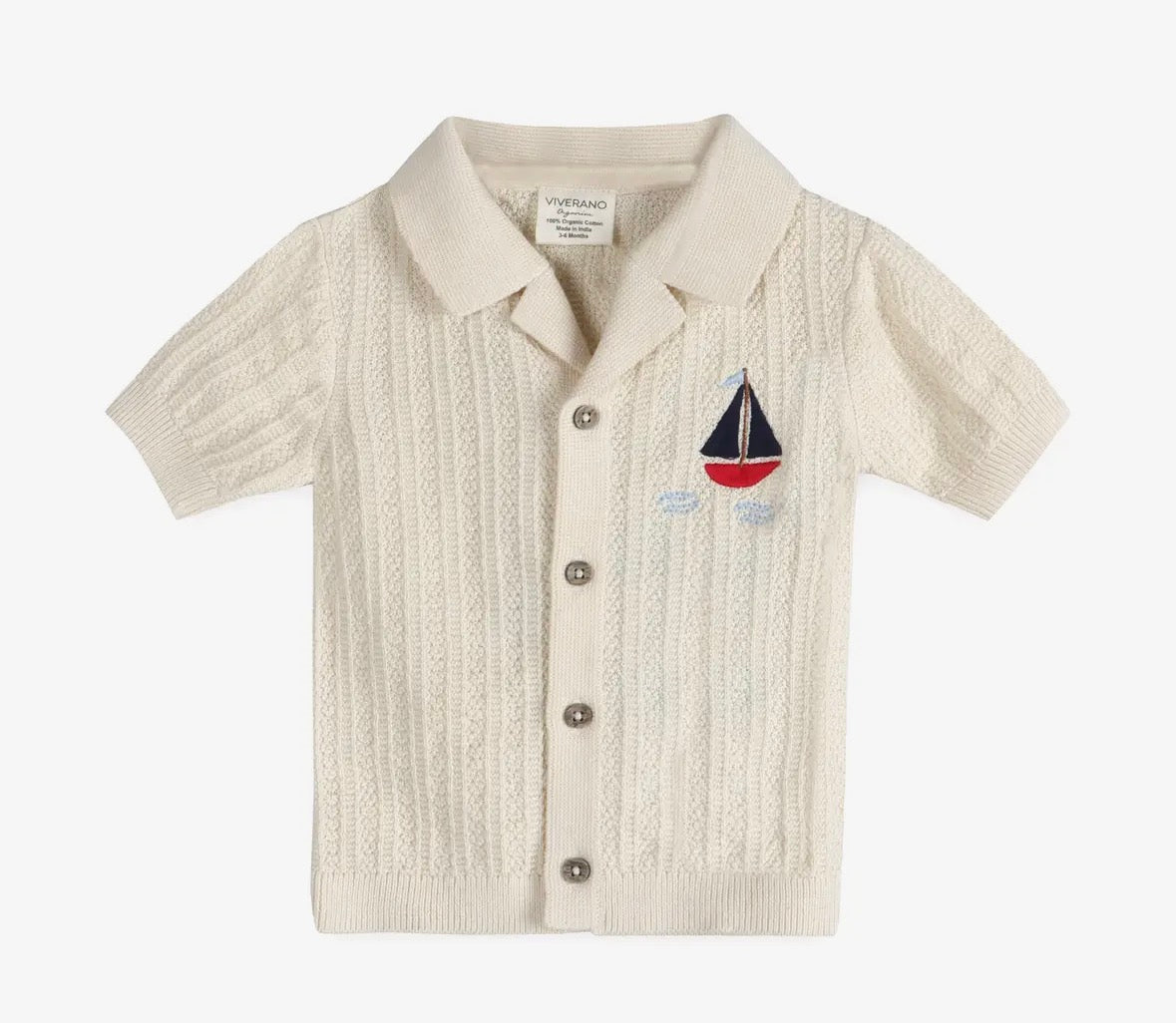 Viverano Sailboat Embroidered Shirt & Pants - Flea Boutiques