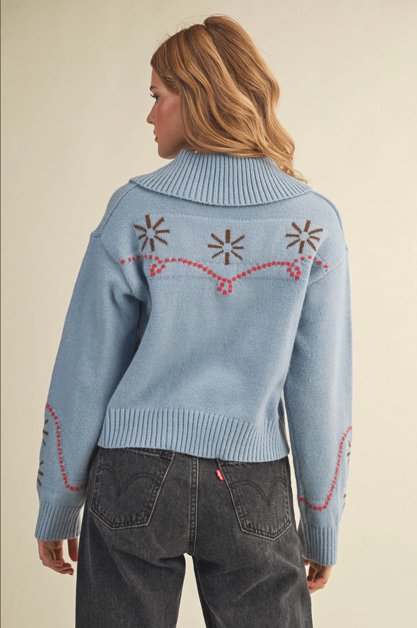 Western Design Cardigan - Flea Boutiques