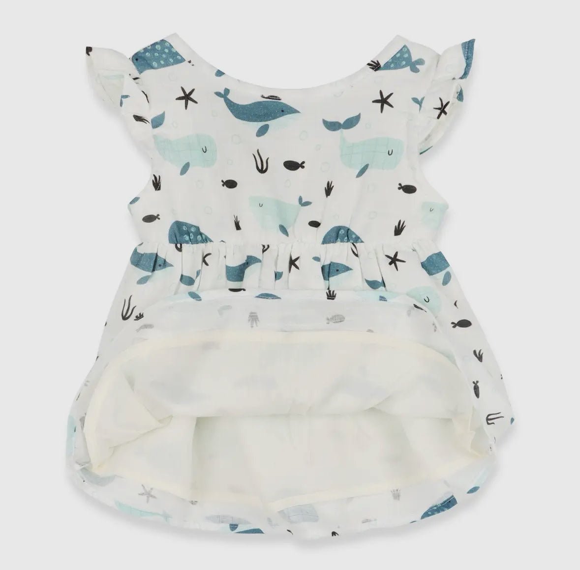 Whales Baby Dress + Bloomer - Flea Boutiques
