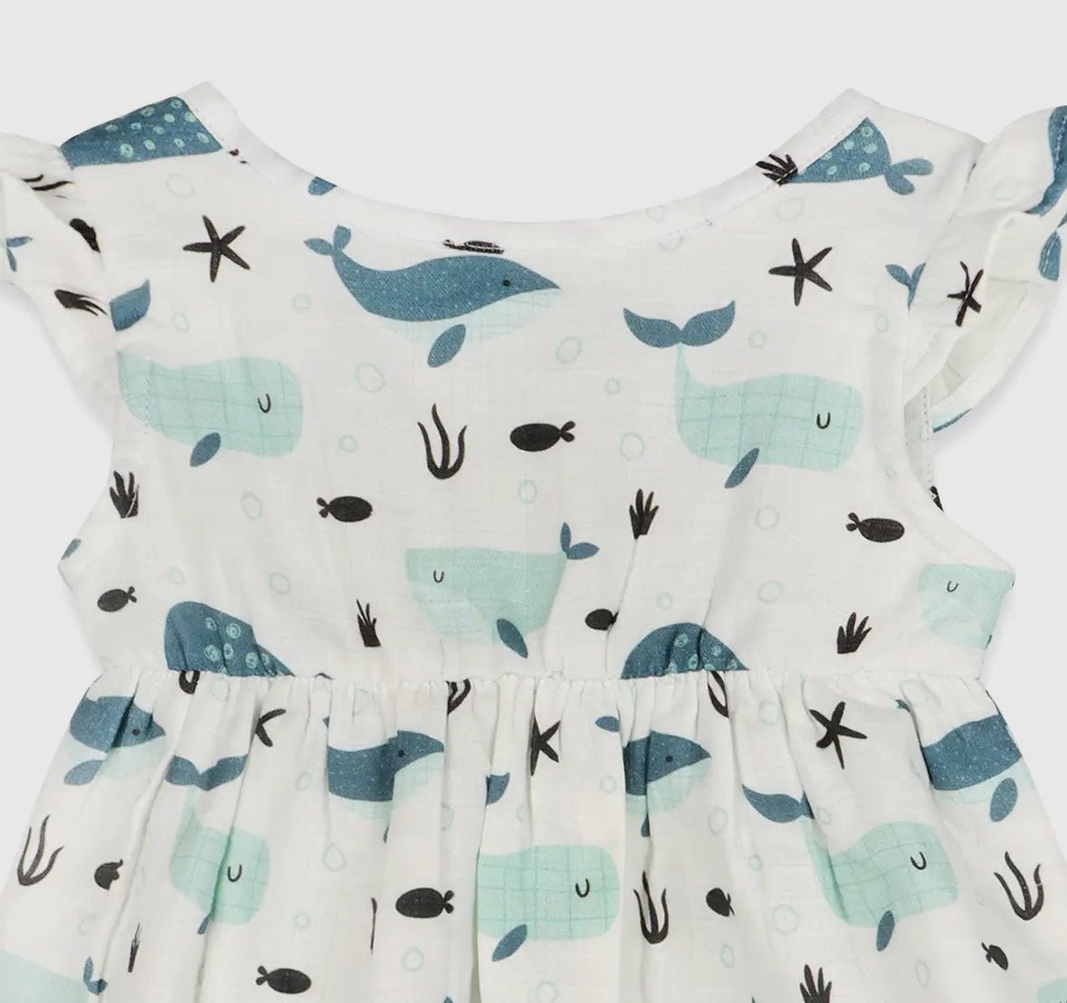 Whales Baby Dress + Bloomer - Flea Boutiques