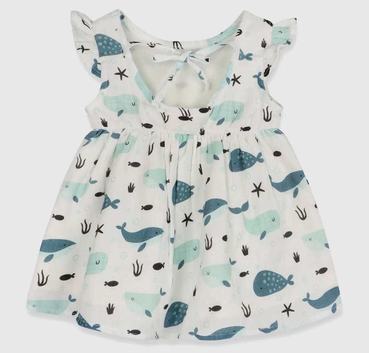 Whales Baby Dress + Bloomer - Flea Boutiques