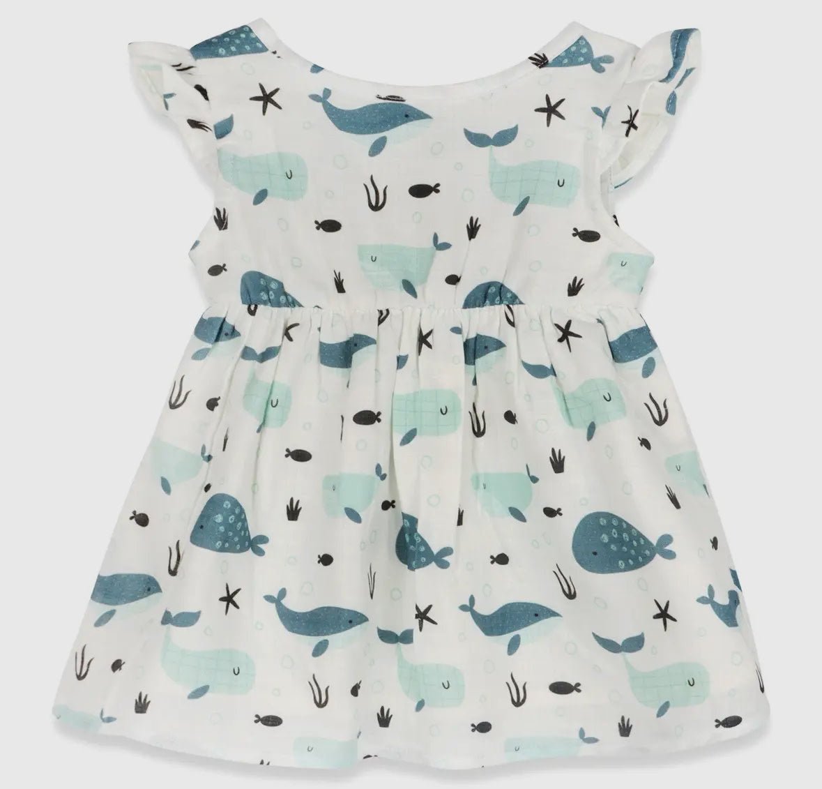 Whales Baby Dress + Bloomer - Flea Boutiques