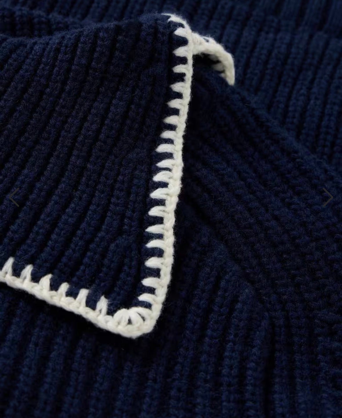 Whip Stitch Collar Sweater - Flea Boutiques
