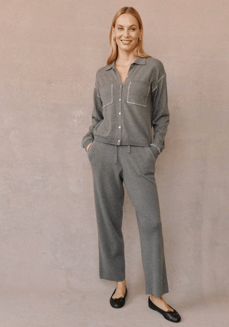 Whip Stitch Pocket Sweater - Flea Boutiques