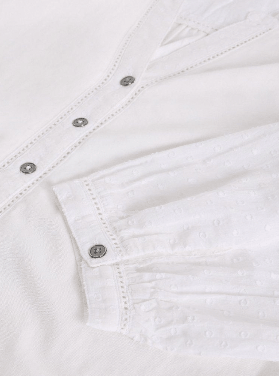 White Stuff Daisy Dobby Mix Top - Flea Boutiques