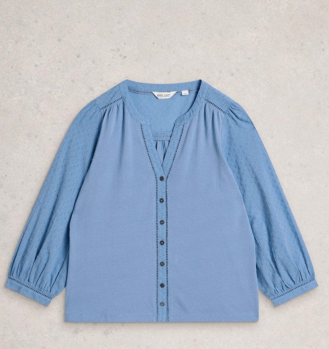 White Stuff Daisy Dobby Mix Top - Flea Boutiques