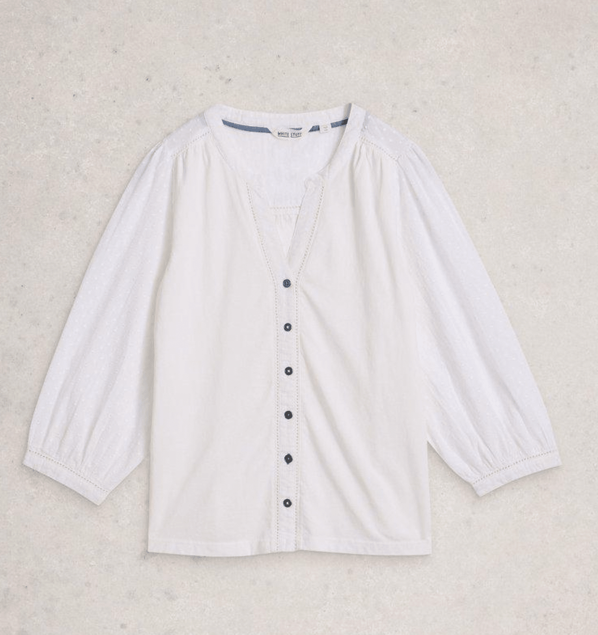 White Stuff Daisy Dobby Mix Top - Flea Boutiques