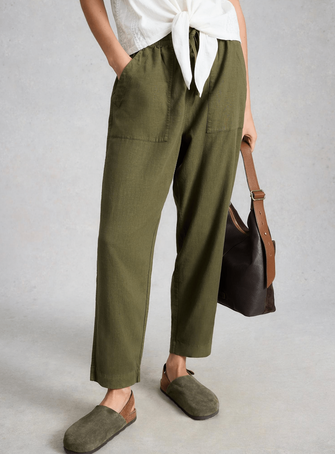 White Stuff Elle Linen Blend Trouser - Flea Boutiques