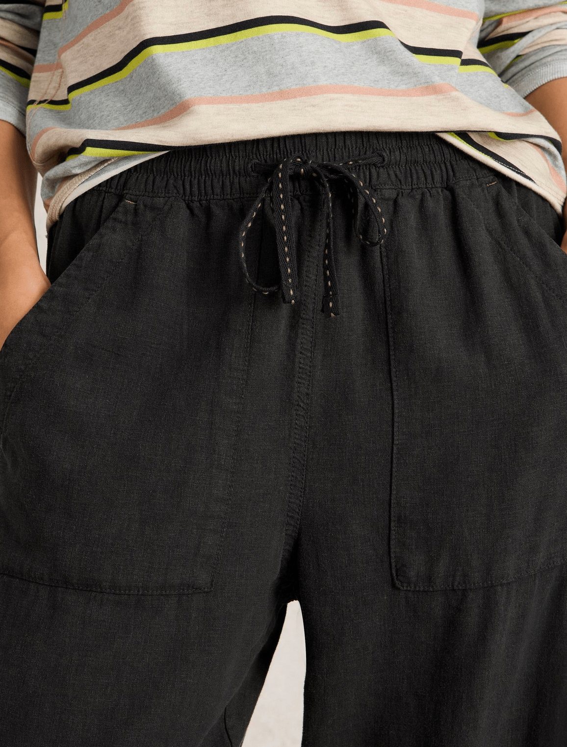 White Stuff Elle Linen Blend Trouser - Flea Boutiques