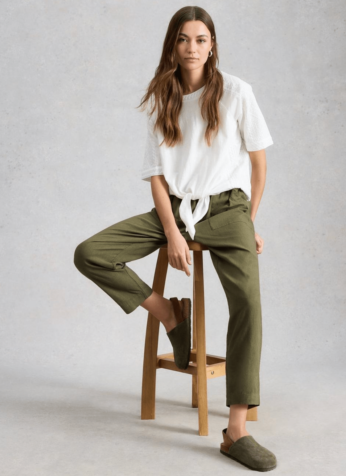 White Stuff Elle Linen Blend Trouser - Flea Boutiques