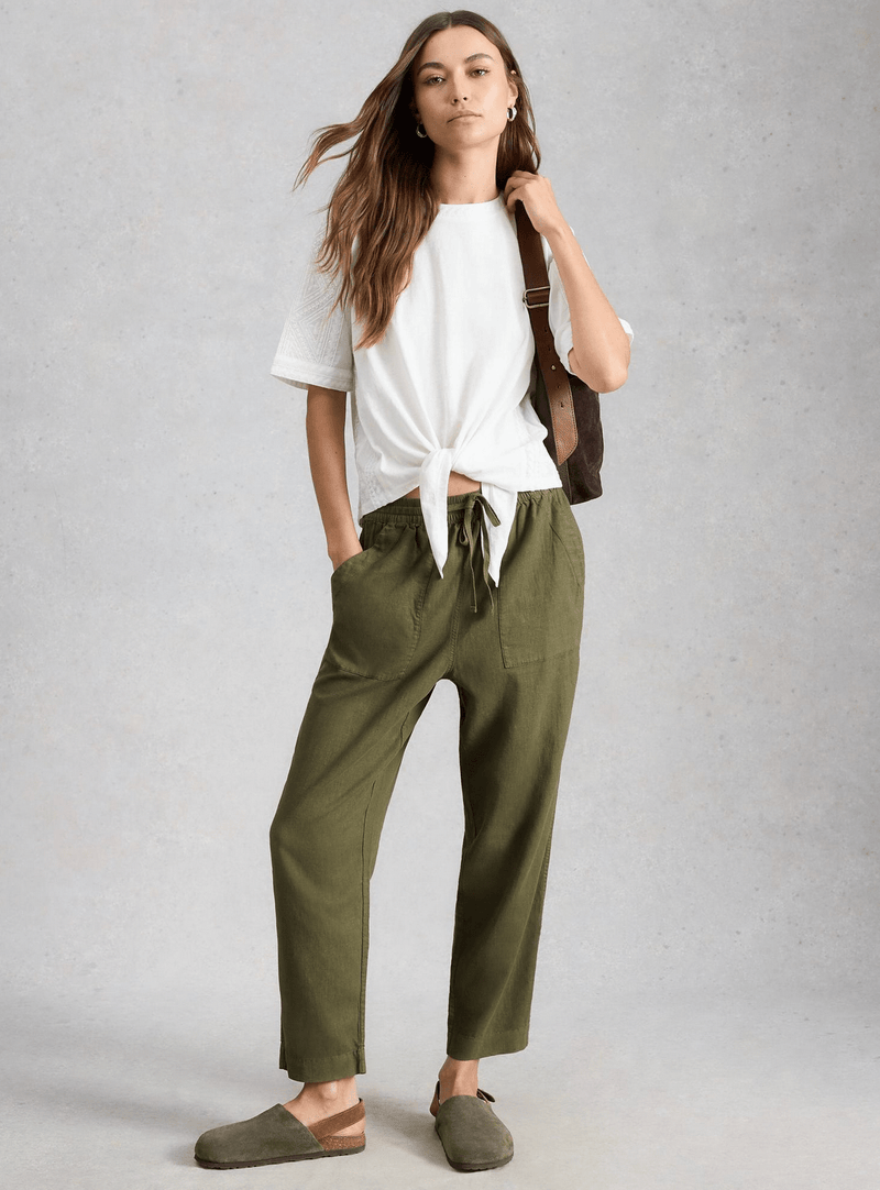White Stuff Elle Linen Blend Trouser - Flea Boutiques