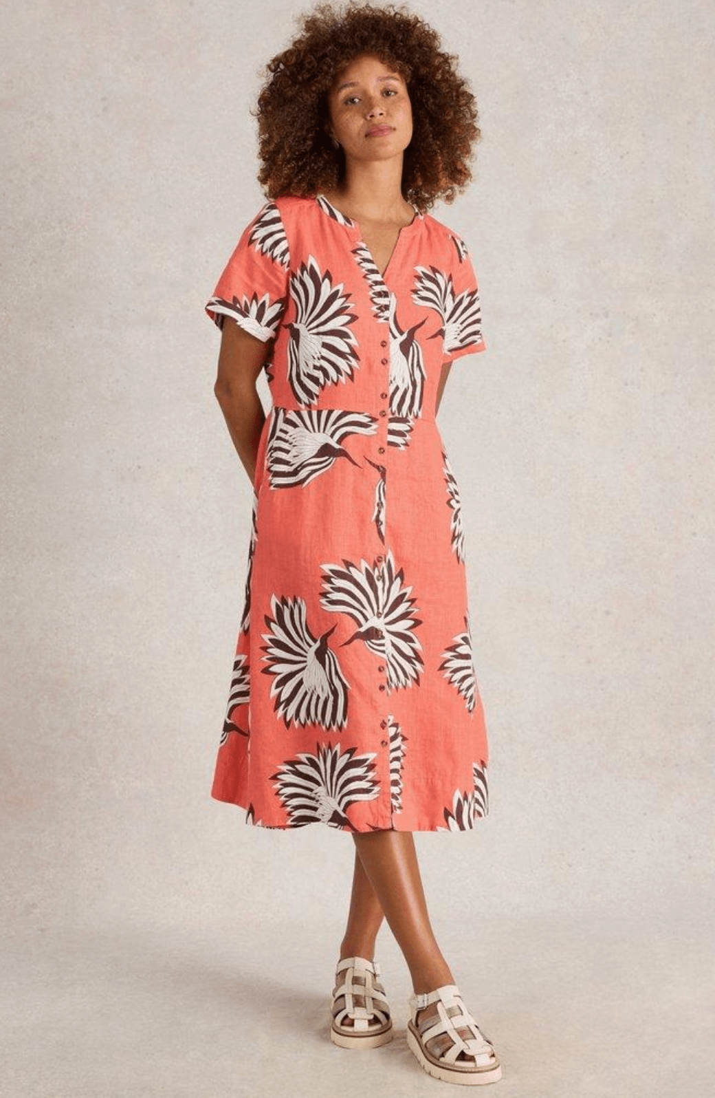 White Stuff Iris Linen Dress - Flea Boutiques