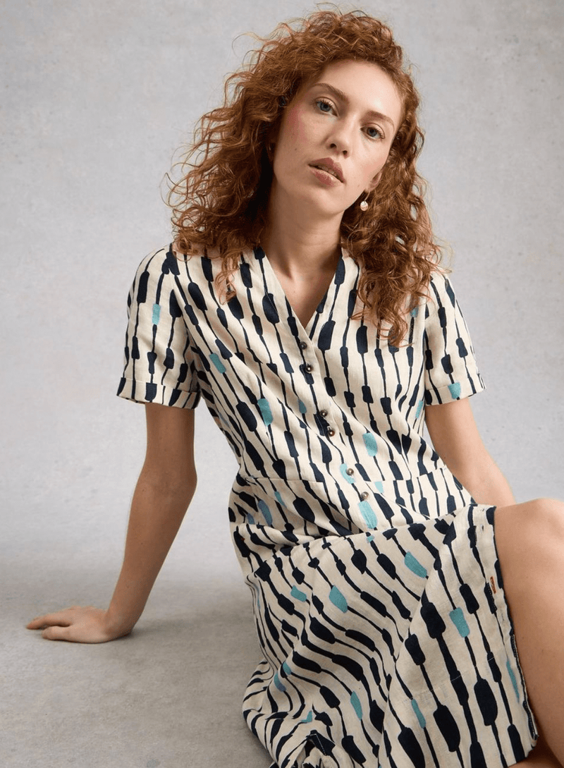 White Stuff Iris Linen Dress - Flea Boutiques