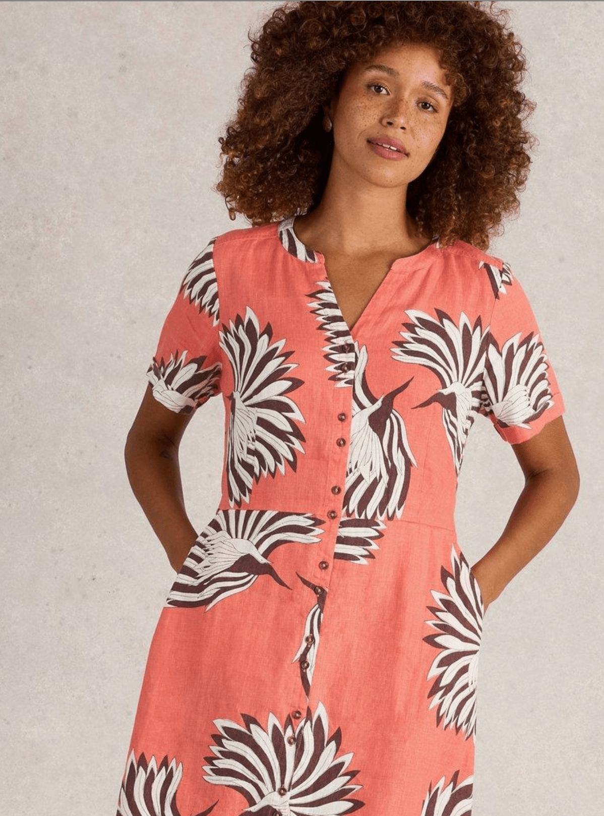 White Stuff Iris Linen Dress - Flea Boutiques