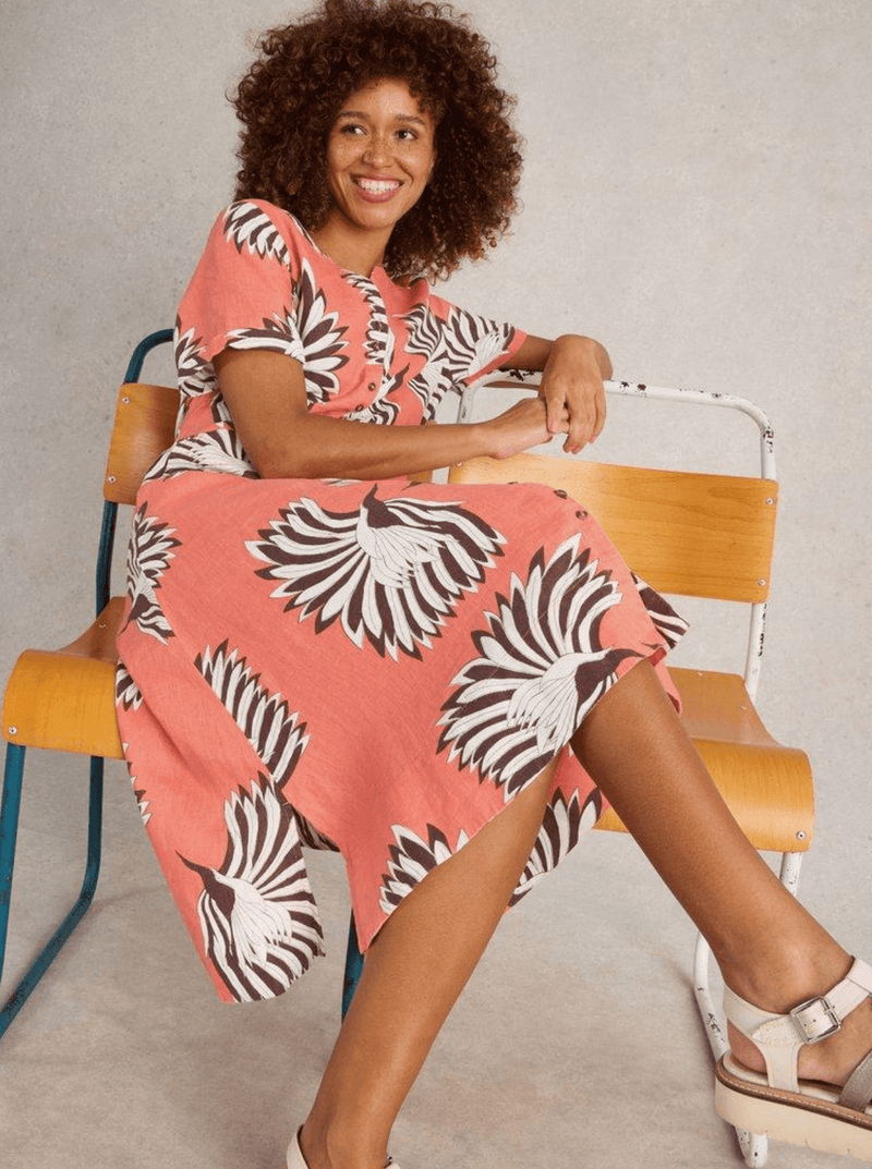 White Stuff Iris Linen Dress - Flea Boutiques