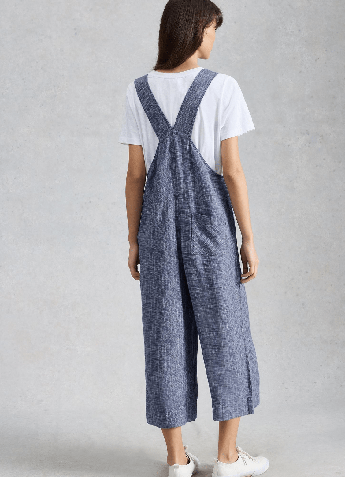 White Stuff Viola Linen Dungarees - Flea Boutiques