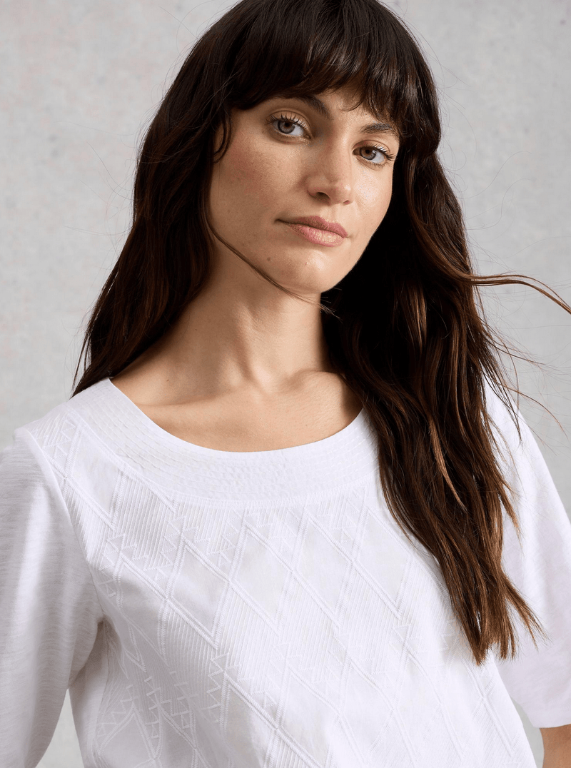White Stuff Weaver Broderie Tee - Flea Boutiques