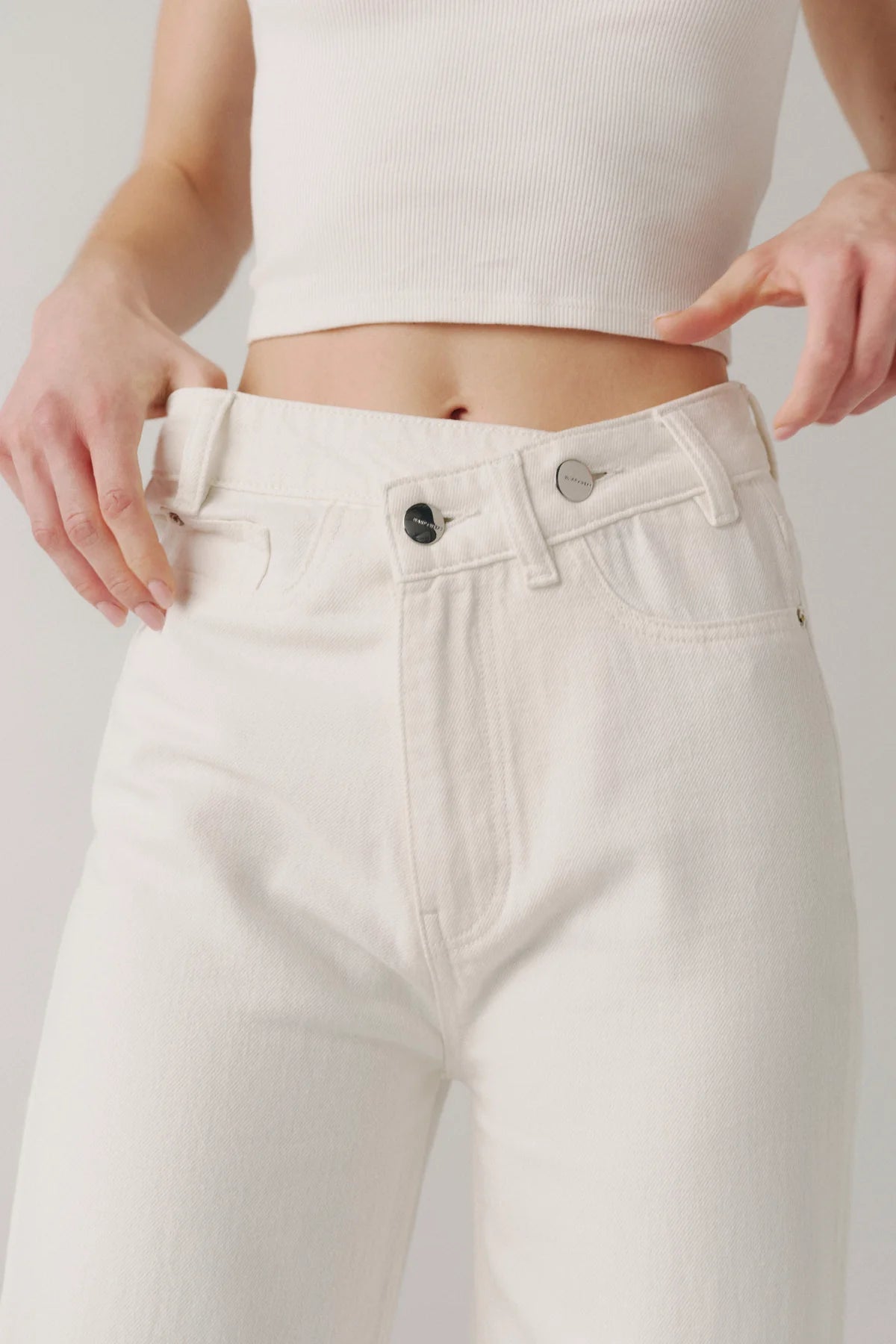 Wide Leg Cross Button - Flea Boutiques