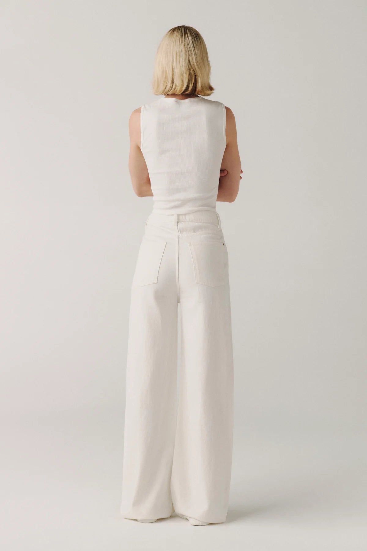 Wide Leg Cross Button - Flea Boutiques
