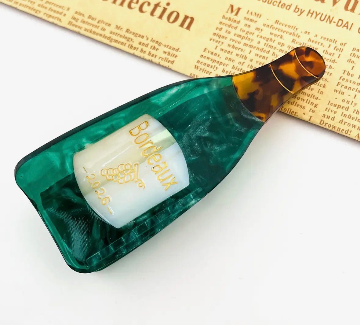 Wine Bottle Claw Clip - Flea Boutiques