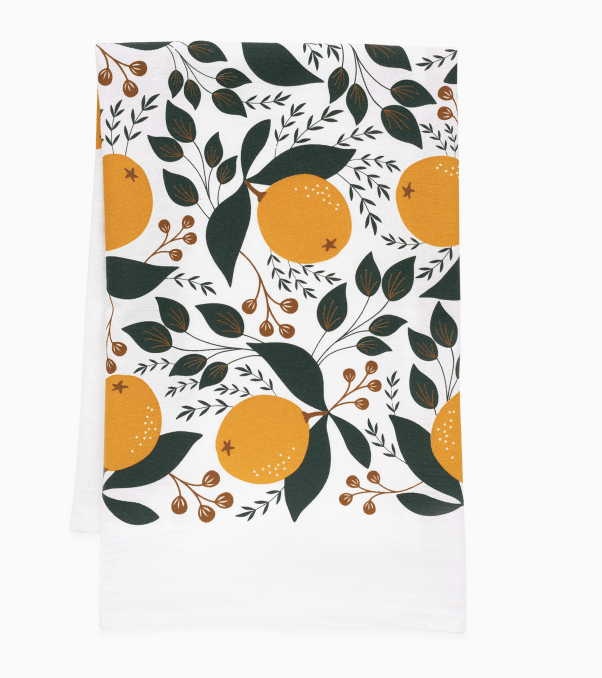Winter Citrus Tea Towel - Flea Boutiques