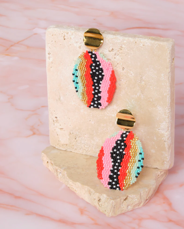 MAEOVAL Organic Oval Drop Earrings