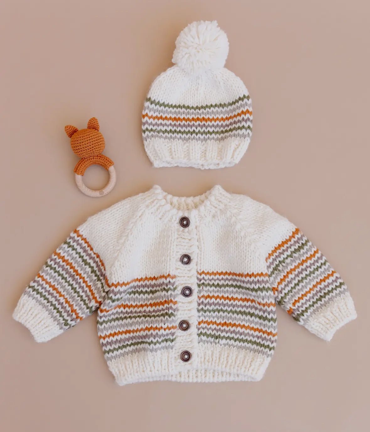 The Blueberry Hill Woodland Stripe Cardi - Flea Boutiques