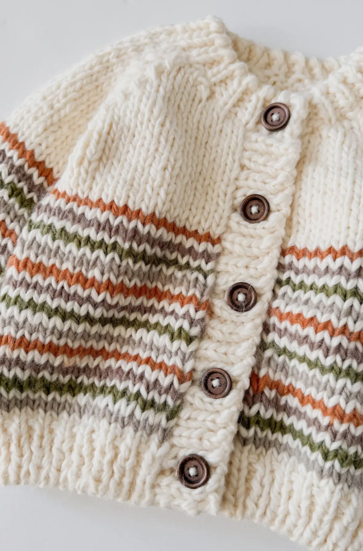 The Blueberry Hill Woodland Stripe Cardi - Flea Boutiques